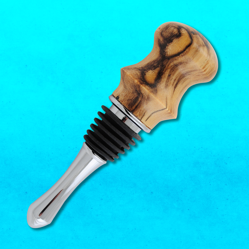 Teardrop Chrome Bottle Stopper Teardrop Chrome Bottle Stopper