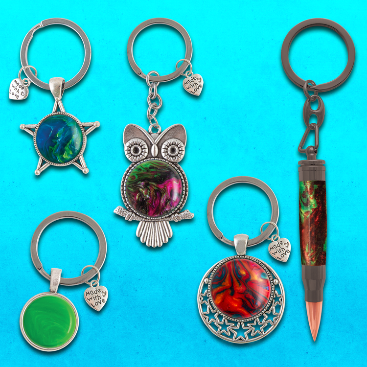 Bullet Keychains and Keychains with a Theme Bullet Keychains and Keychains with a Theme