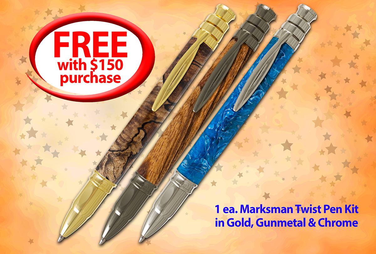 Free Marksman 3-pack with $150 purchace
