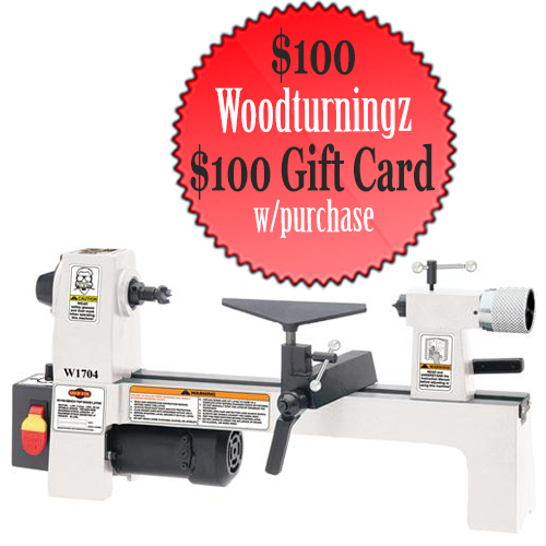 Shop Fox W1704 Lathe plus $100 WTZ gift card Shop Fox W1704 Lathe plus $100 WTZ gift card
